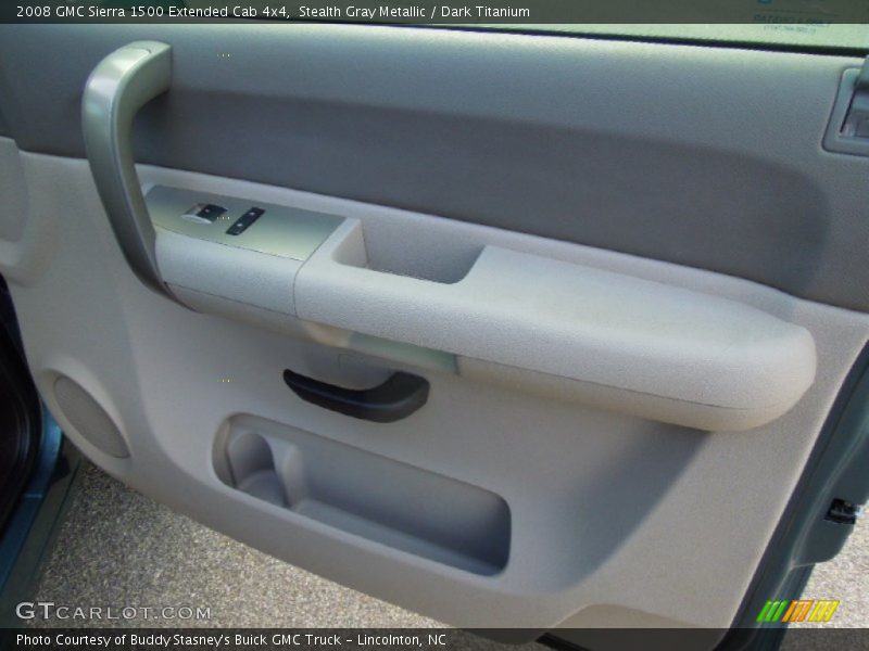 Stealth Gray Metallic / Dark Titanium 2008 GMC Sierra 1500 Extended Cab 4x4