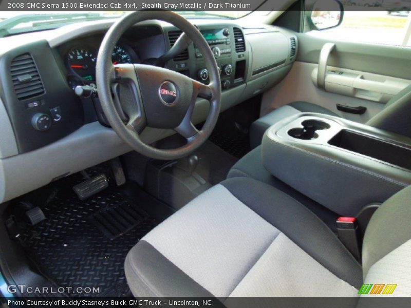 Stealth Gray Metallic / Dark Titanium 2008 GMC Sierra 1500 Extended Cab 4x4