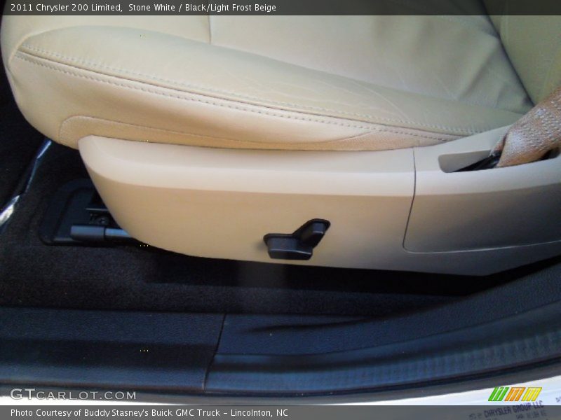 Stone White / Black/Light Frost Beige 2011 Chrysler 200 Limited