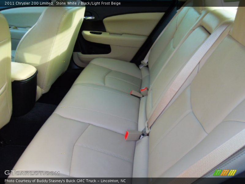 Stone White / Black/Light Frost Beige 2011 Chrysler 200 Limited