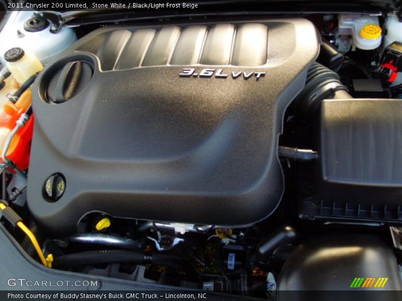 Stone White / Black/Light Frost Beige 2011 Chrysler 200 Limited