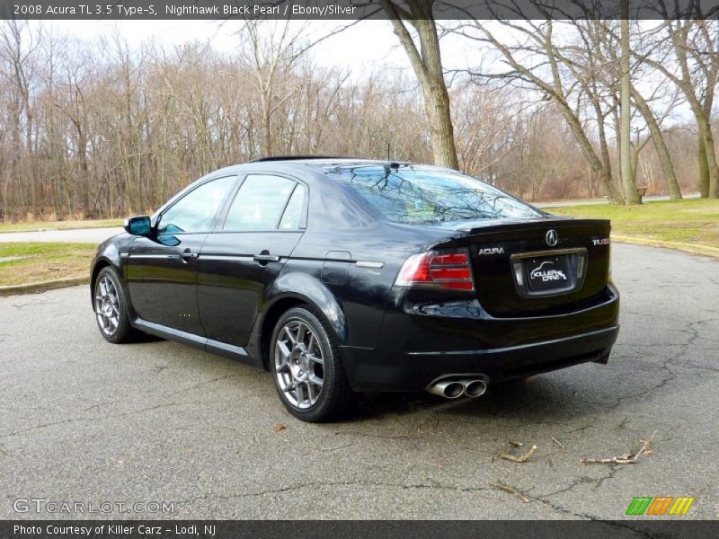 Nighthawk Black Pearl / Ebony/Silver 2008 Acura TL 3.5 Type-S
