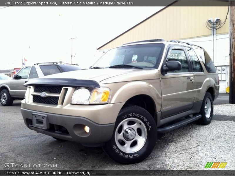 Harvest Gold Metallic / Medium Prairie Tan 2001 Ford Explorer Sport 4x4