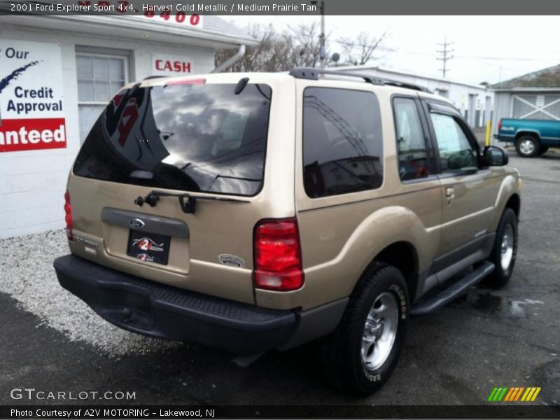 Harvest Gold Metallic / Medium Prairie Tan 2001 Ford Explorer Sport 4x4