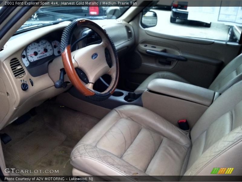 Harvest Gold Metallic / Medium Prairie Tan 2001 Ford Explorer Sport 4x4
