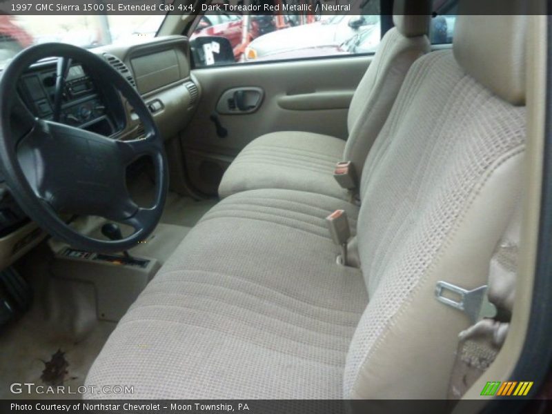 Dark Toreador Red Metallic / Neutral 1997 GMC Sierra 1500 SL Extended Cab 4x4