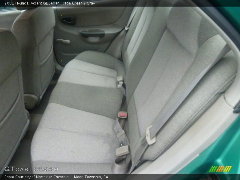 Jade Green / Gray 2001 Hyundai Accent GL Sedan