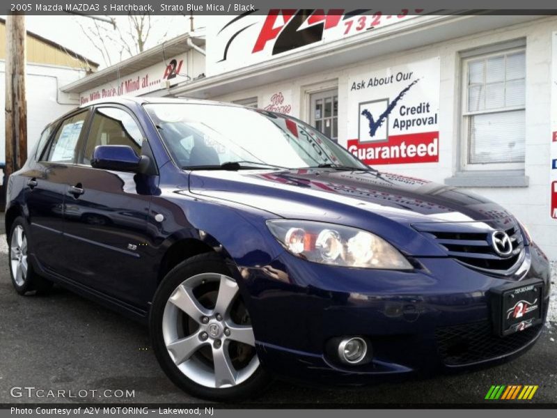 Strato Blue Mica / Black 2005 Mazda MAZDA3 s Hatchback