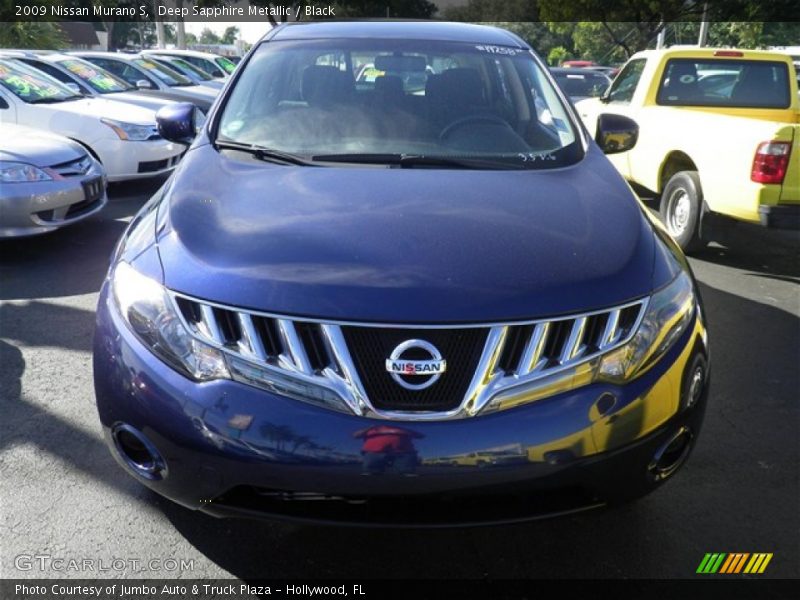 Deep Sapphire Metallic / Black 2009 Nissan Murano S
