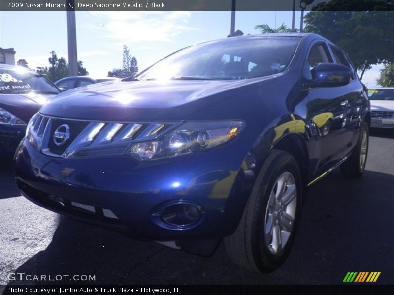 Deep Sapphire Metallic / Black 2009 Nissan Murano S