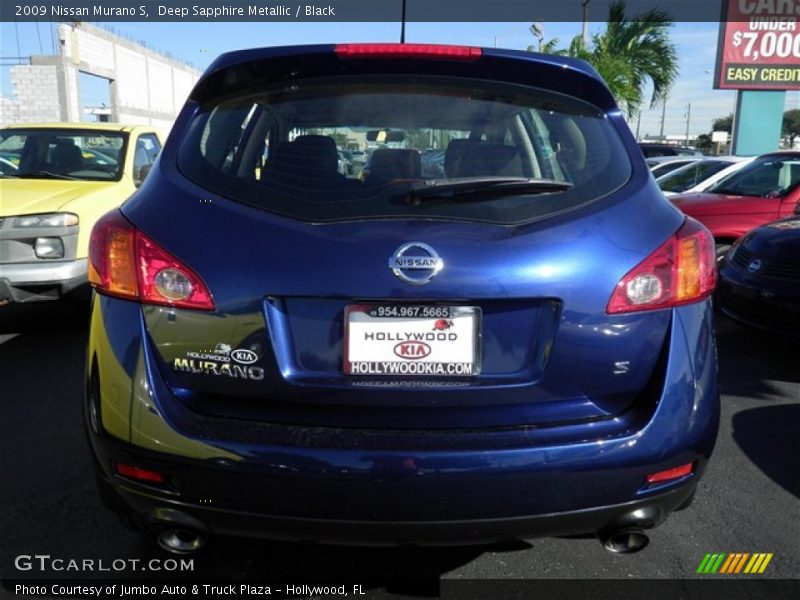 Deep Sapphire Metallic / Black 2009 Nissan Murano S