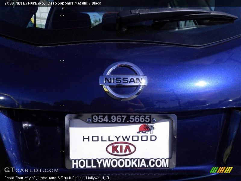 Deep Sapphire Metallic / Black 2009 Nissan Murano S