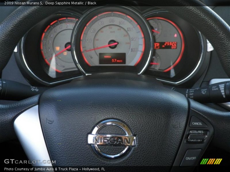 Deep Sapphire Metallic / Black 2009 Nissan Murano S