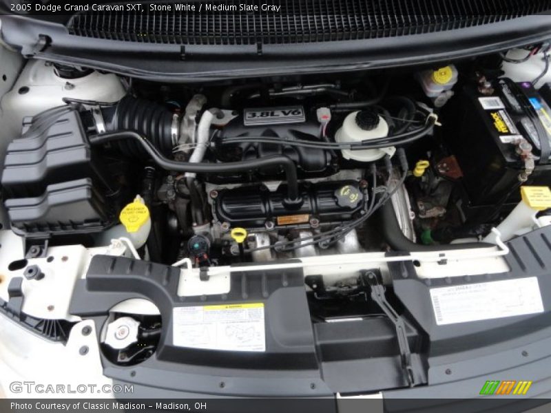 Stone White / Medium Slate Gray 2005 Dodge Grand Caravan SXT
