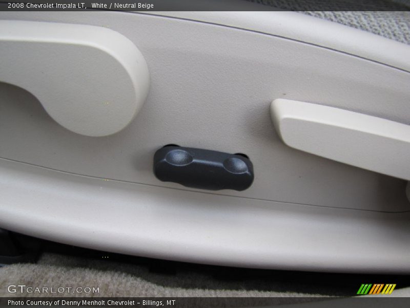 White / Neutral Beige 2008 Chevrolet Impala LT