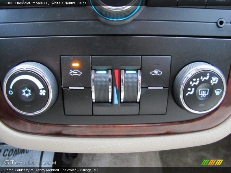 White / Neutral Beige 2008 Chevrolet Impala LT