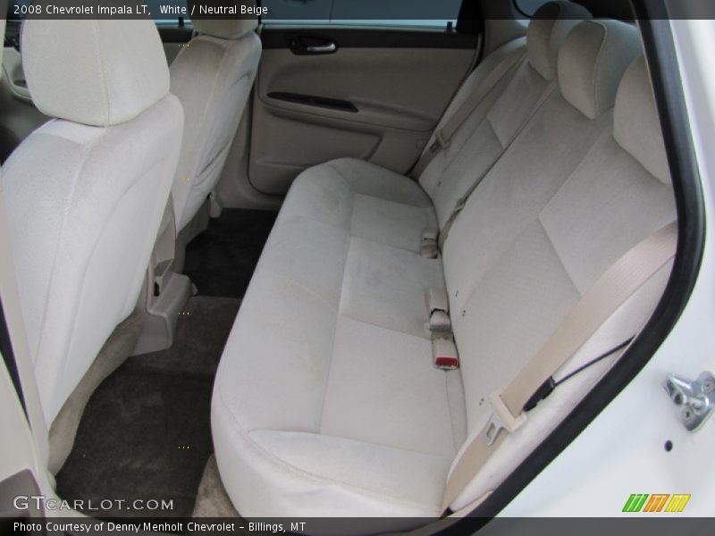 White / Neutral Beige 2008 Chevrolet Impala LT