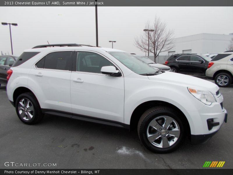 Summit White / Jet Black 2013 Chevrolet Equinox LT AWD