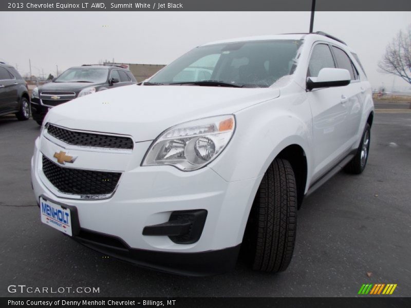 Summit White / Jet Black 2013 Chevrolet Equinox LT AWD