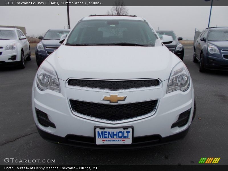 Summit White / Jet Black 2013 Chevrolet Equinox LT AWD
