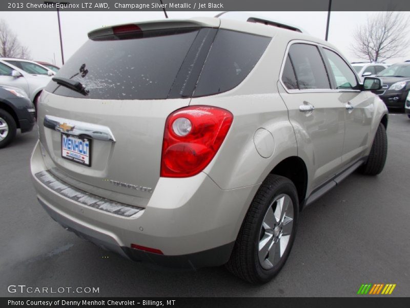 Champagne Silver Metallic / Jet Black 2013 Chevrolet Equinox LTZ AWD