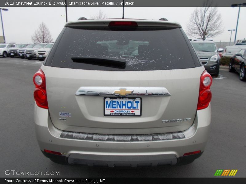 Champagne Silver Metallic / Jet Black 2013 Chevrolet Equinox LTZ AWD