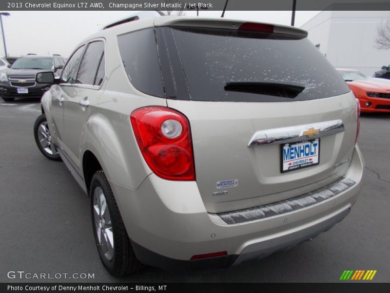Champagne Silver Metallic / Jet Black 2013 Chevrolet Equinox LTZ AWD