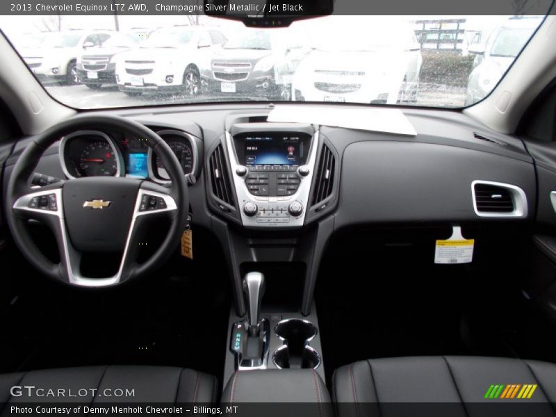 Champagne Silver Metallic / Jet Black 2013 Chevrolet Equinox LTZ AWD