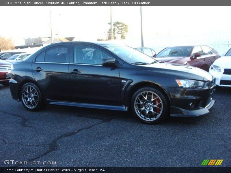 Phantom Black Pearl / Black Full Leather 2010 Mitsubishi Lancer Evolution MR Touring