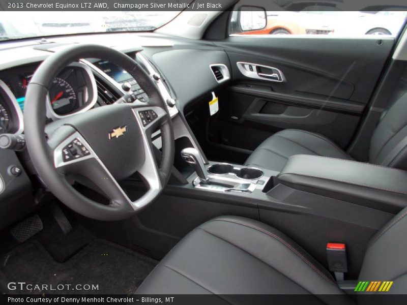 Champagne Silver Metallic / Jet Black 2013 Chevrolet Equinox LTZ AWD