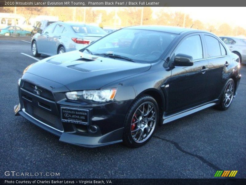 Front 3/4 View of 2010 Lancer Evolution MR Touring
