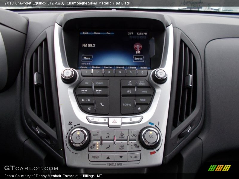 Champagne Silver Metallic / Jet Black 2013 Chevrolet Equinox LTZ AWD