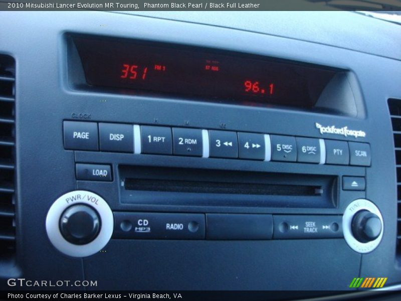 Audio System of 2010 Lancer Evolution MR Touring