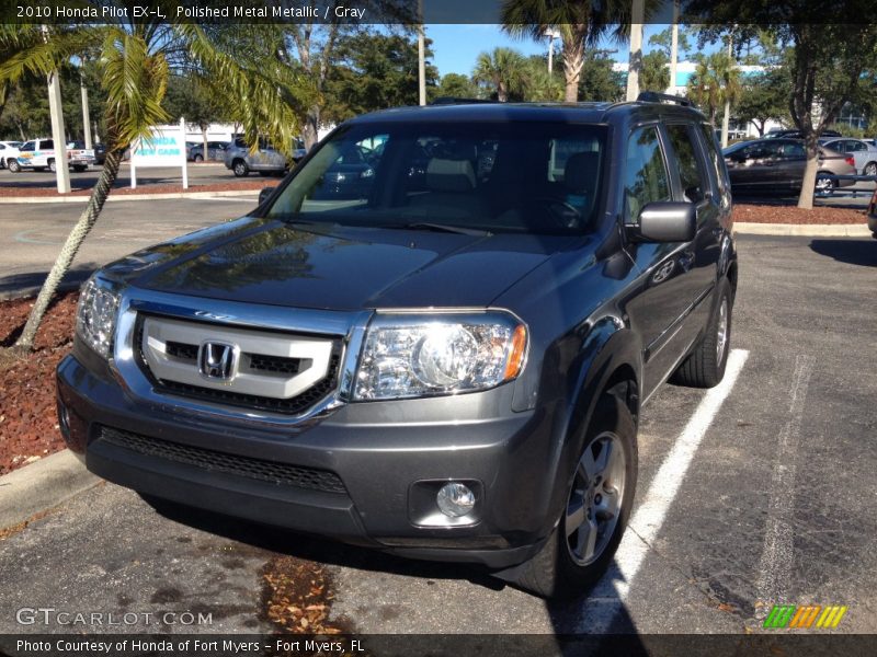 Polished Metal Metallic / Gray 2010 Honda Pilot EX-L