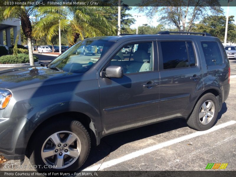 Polished Metal Metallic / Gray 2010 Honda Pilot EX-L