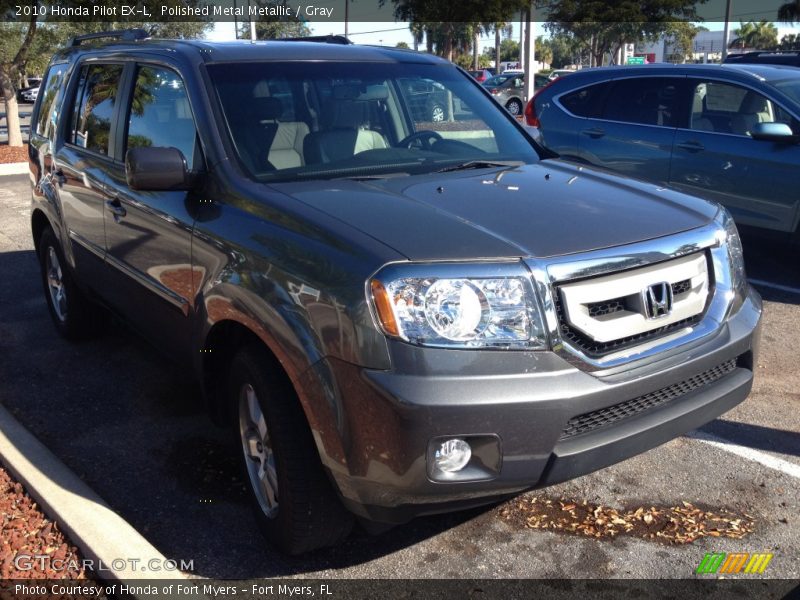 Polished Metal Metallic / Gray 2010 Honda Pilot EX-L