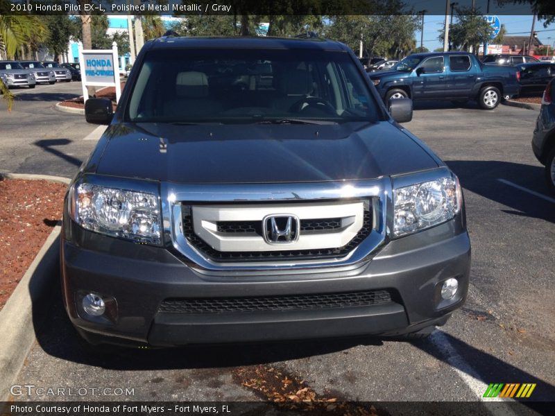 Polished Metal Metallic / Gray 2010 Honda Pilot EX-L