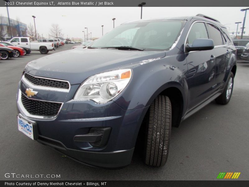 Atlantis Blue Metallic / Jet Black 2013 Chevrolet Equinox LT