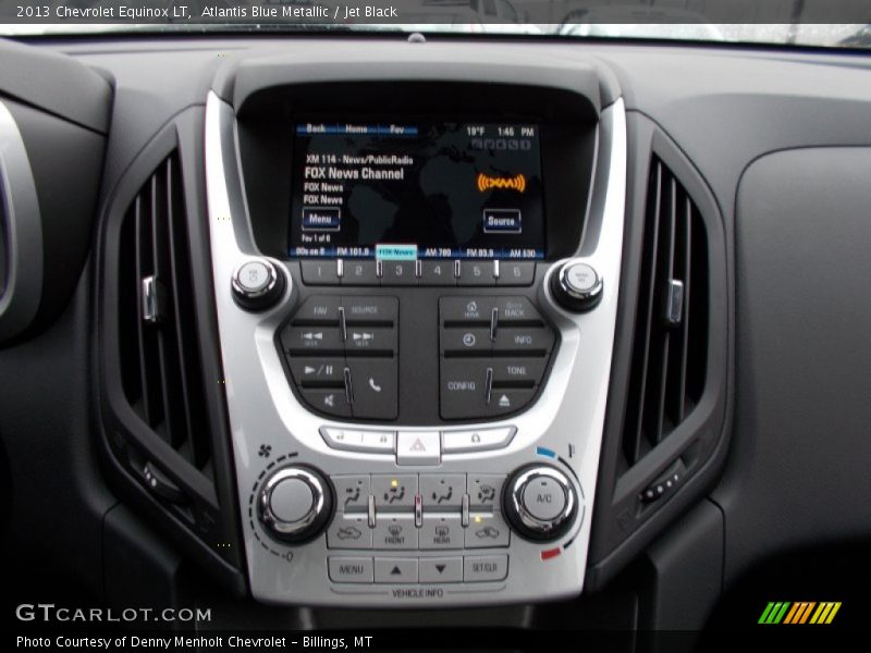 Atlantis Blue Metallic / Jet Black 2013 Chevrolet Equinox LT