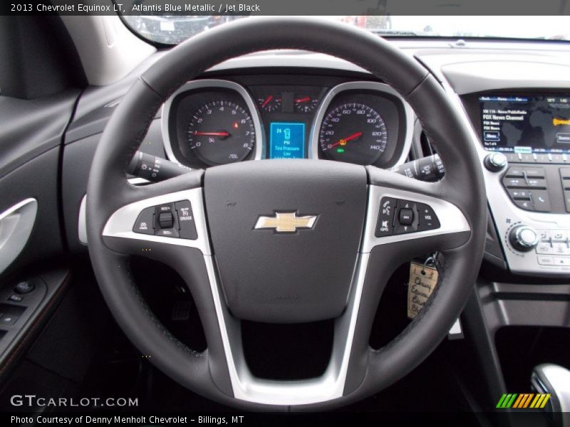 Atlantis Blue Metallic / Jet Black 2013 Chevrolet Equinox LT