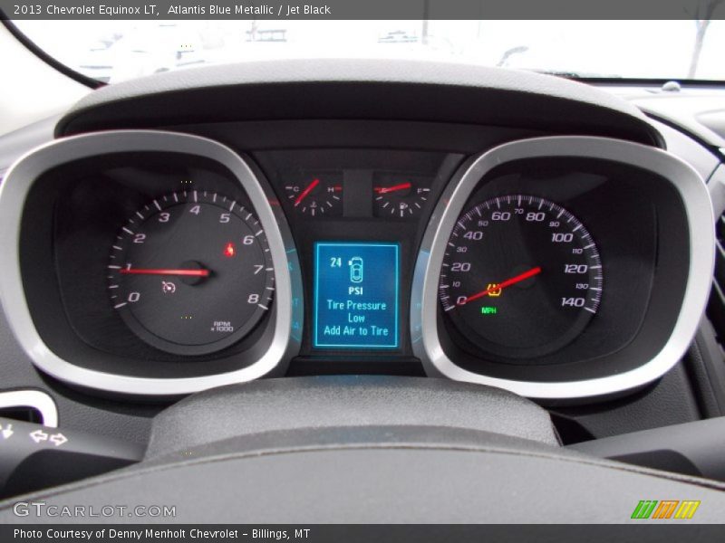 Atlantis Blue Metallic / Jet Black 2013 Chevrolet Equinox LT