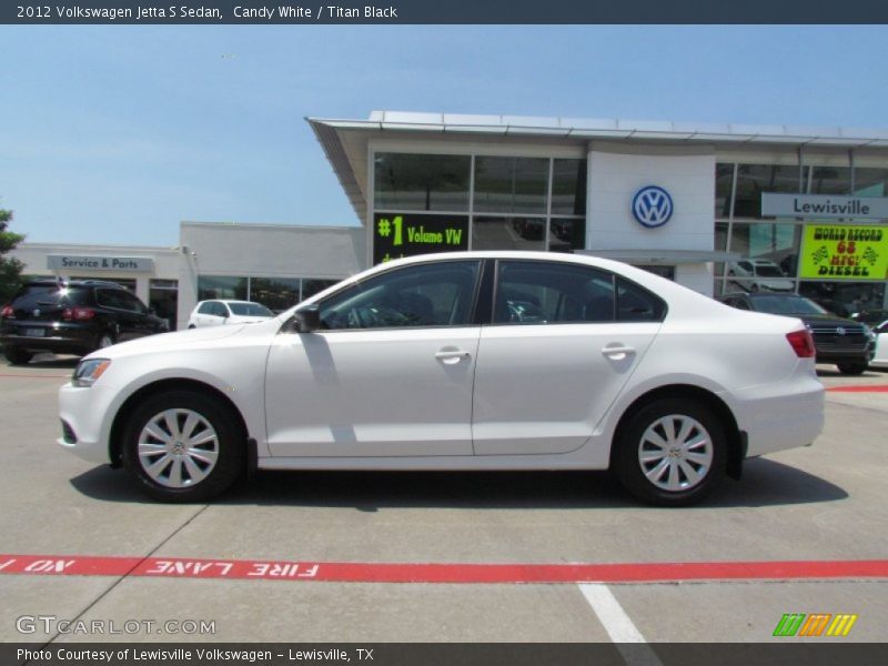 Candy White / Titan Black 2012 Volkswagen Jetta S Sedan