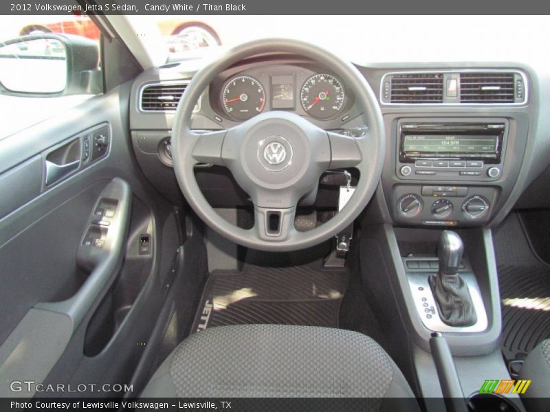 Candy White / Titan Black 2012 Volkswagen Jetta S Sedan