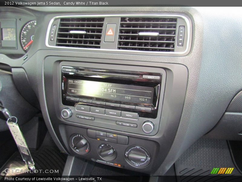 Candy White / Titan Black 2012 Volkswagen Jetta S Sedan