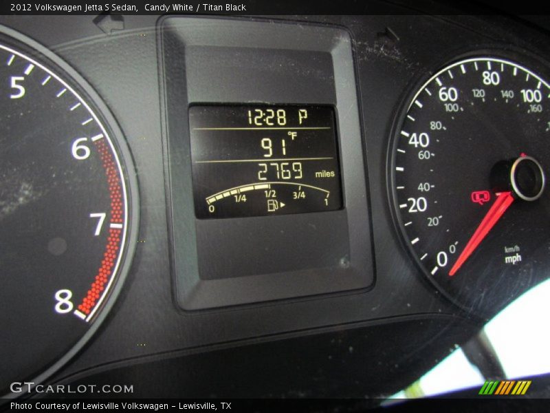 Candy White / Titan Black 2012 Volkswagen Jetta S Sedan