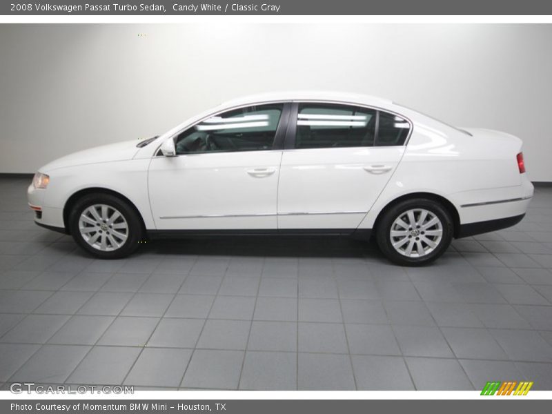 Candy White / Classic Gray 2008 Volkswagen Passat Turbo Sedan