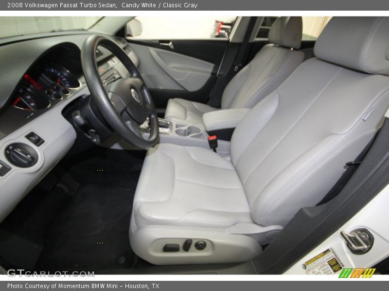 Candy White / Classic Gray 2008 Volkswagen Passat Turbo Sedan