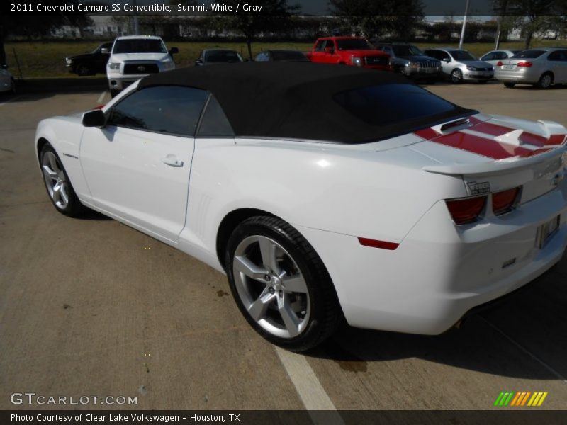 Summit White / Gray 2011 Chevrolet Camaro SS Convertible