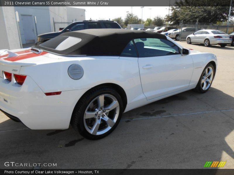 Summit White / Gray 2011 Chevrolet Camaro SS Convertible