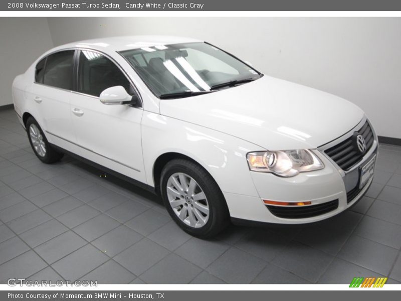 Candy White / Classic Gray 2008 Volkswagen Passat Turbo Sedan